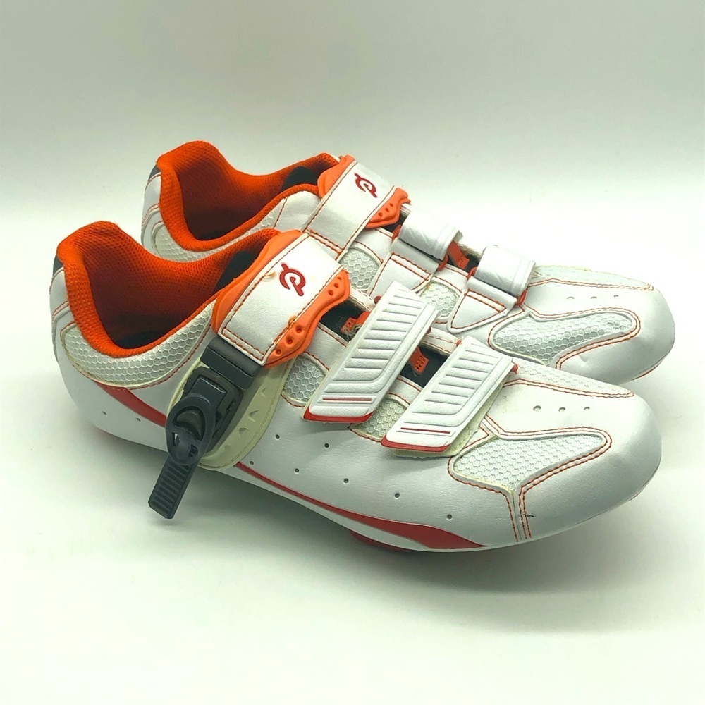 Peloton Cycling Shoes Women's 39 Orange Spin Class Rare Gym Activewear Training